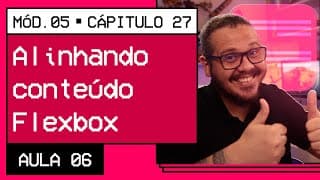 Alinhamento de elementos empacotados no Flexbox - @CursoemVideo HTML5 + CSS3